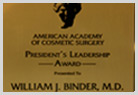 American Academy Of Cosmetic Surgery Award